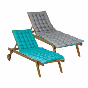 matelas de sol OUTDOOR en polyester bleu turquoise | 3 Suisses