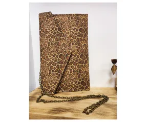 Maxi Pochette en cuir végétal GIRAFE