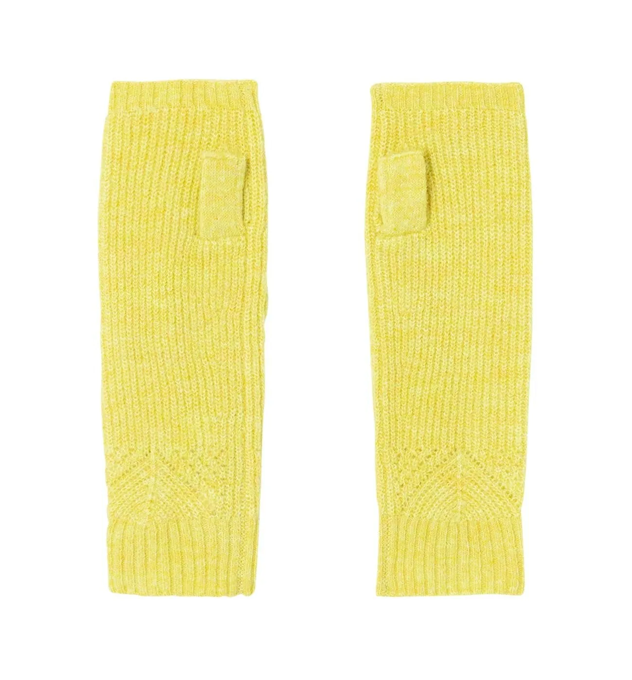 Mitaines en tricot Femme - Jaune