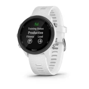 Montre de running GPS connectée Garmin Forerunner 245 Music Blanche avec Bracelet Silicone blanc - 010-02120-31