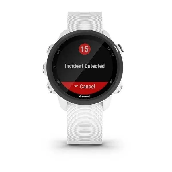 Montre de running GPS connectée Garmin Forerunner 245 Music Blanche avec Bracelet Silicone blanc - 010-02120-31