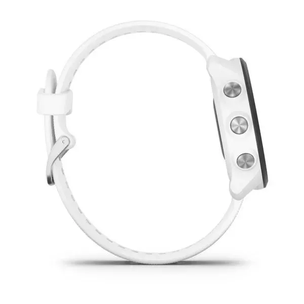 Montre de running GPS connectée Garmin Forerunner 245 Music Blanche avec Bracelet Silicone blanc - 010-02120-31