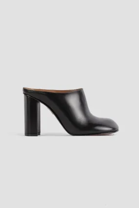 Mules Babylone en cuir noir