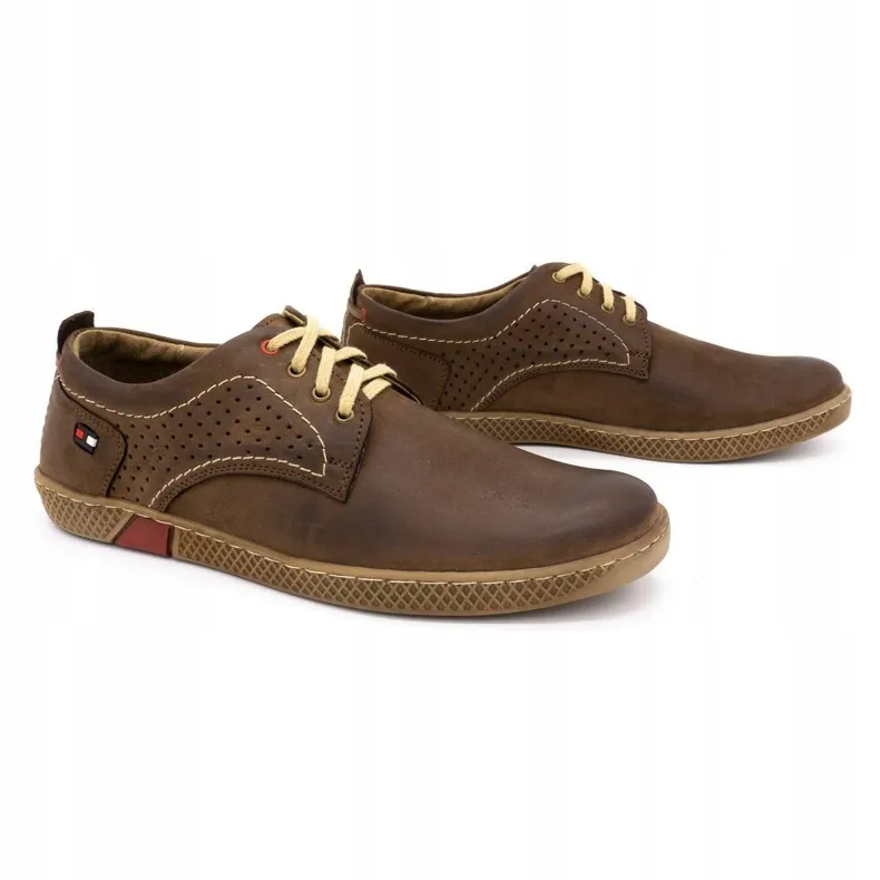 Olivier Chaussures décontractées pour hommes 302GT marron brun