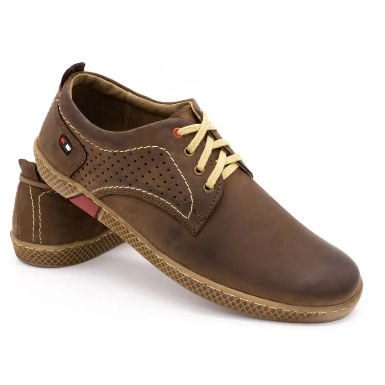 Olivier Chaussures décontractées pour hommes 302GT marron brun