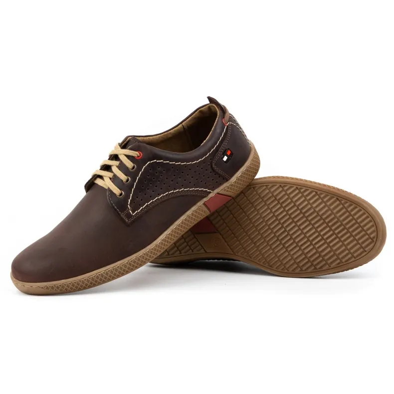 Olivier Chaussures décontractées pour hommes 302GT marron brun