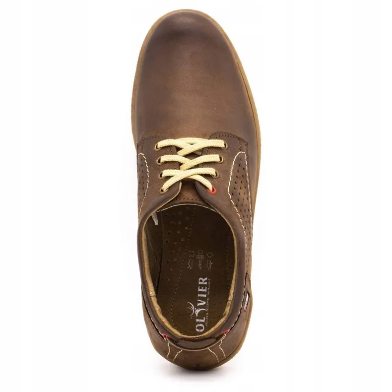 Olivier Chaussures décontractées pour hommes 302GT marron brun