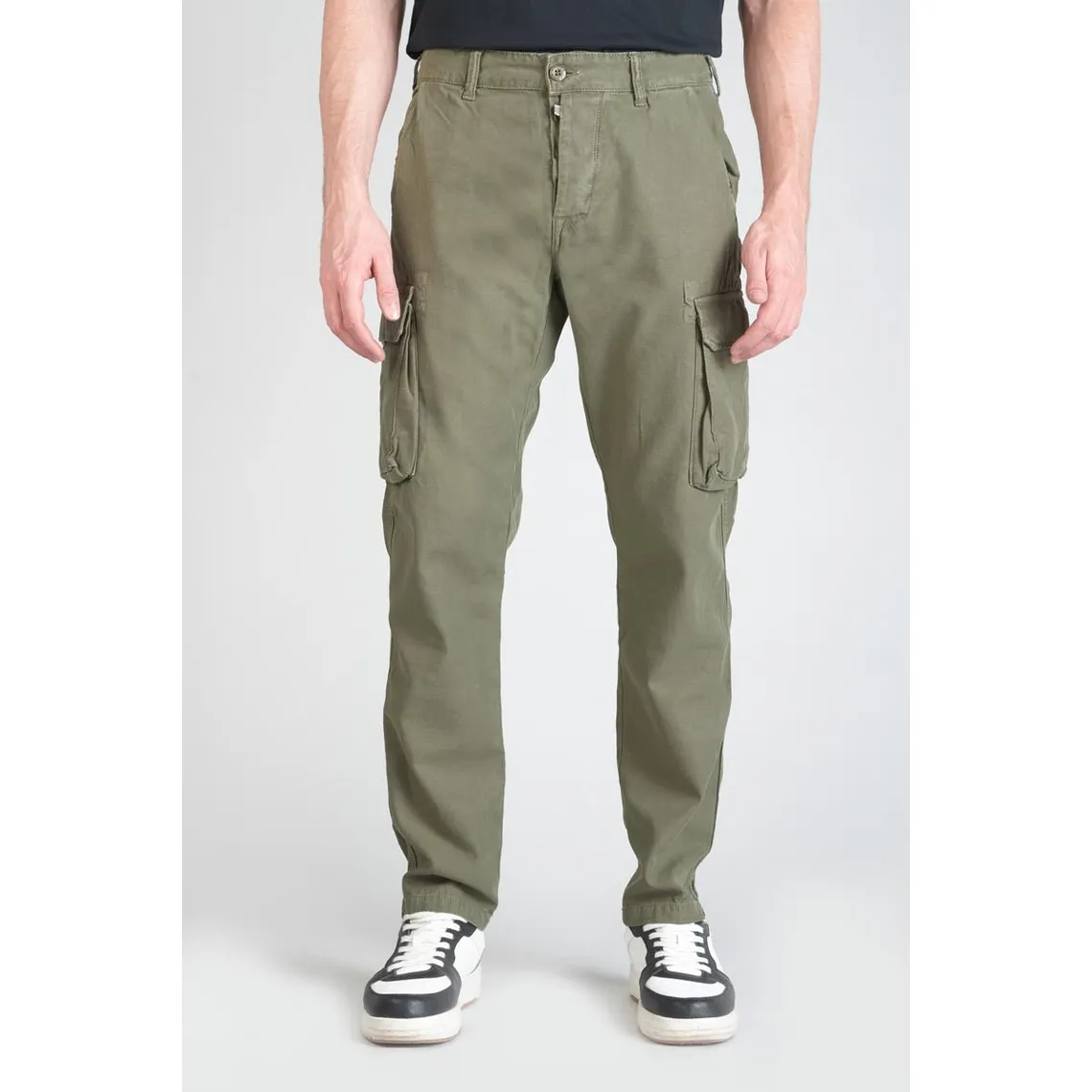 Pantalon cargo pour homme Sami vert en coton | 3 Suisses