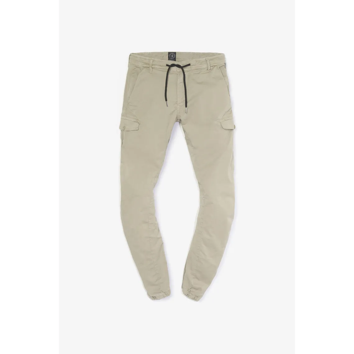 Pantalon cargo Vedje beige sable blanc en coton | 3 Suisses