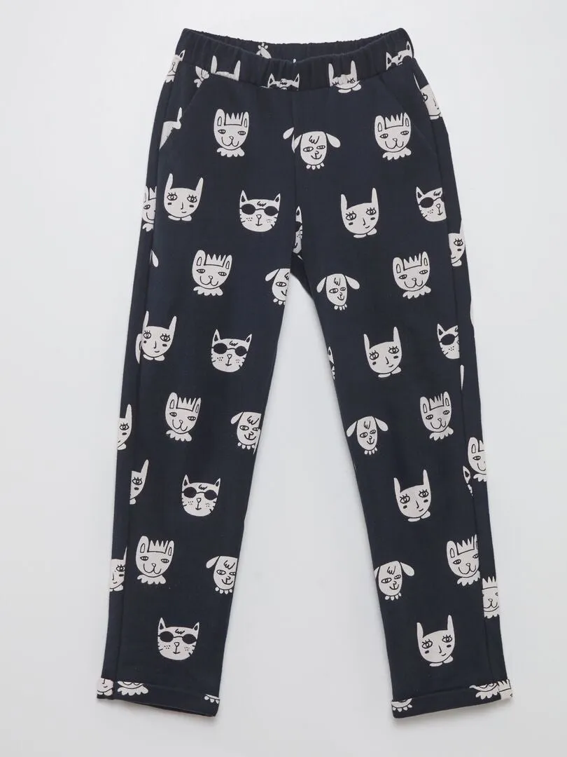 Pantalon en molleton X Little Bad Wolf - Noir