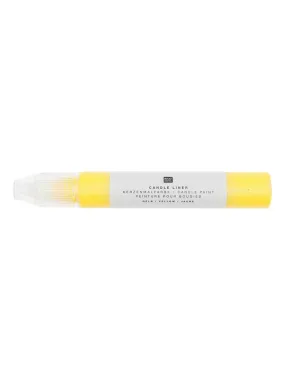 Peinture pour bougie 30 ml Jaune - Jaune