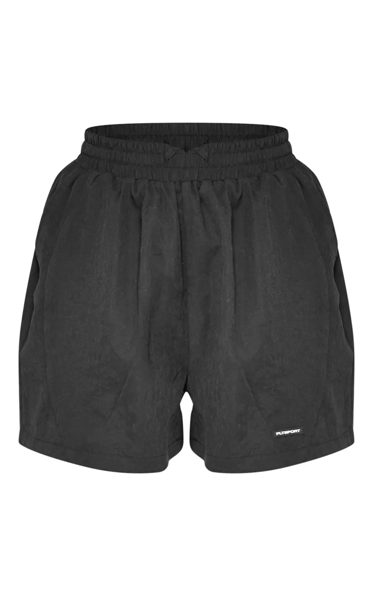 PLT Sport Short de course noir effet peau de pêche