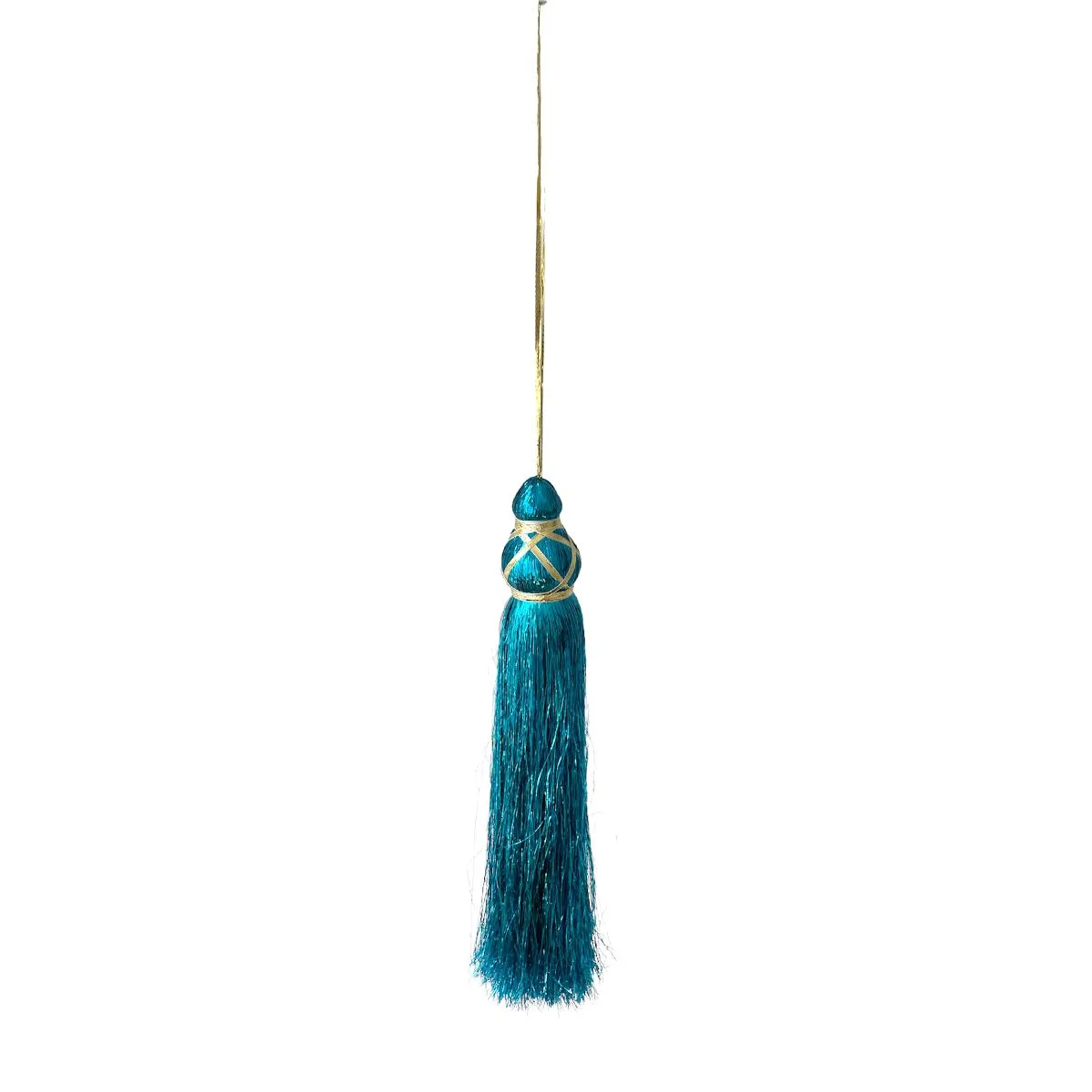 Pompon tassel bleu turquoise Pondie Chérie - Le petit Souk