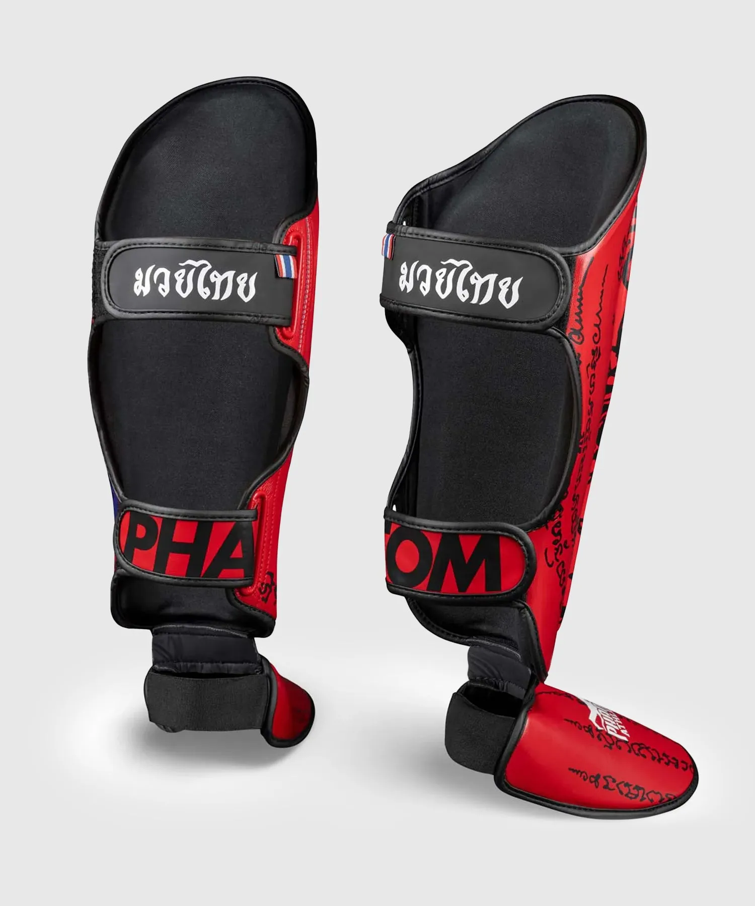 Protège-tibias  Phantom Athletics muay thai - Rouge