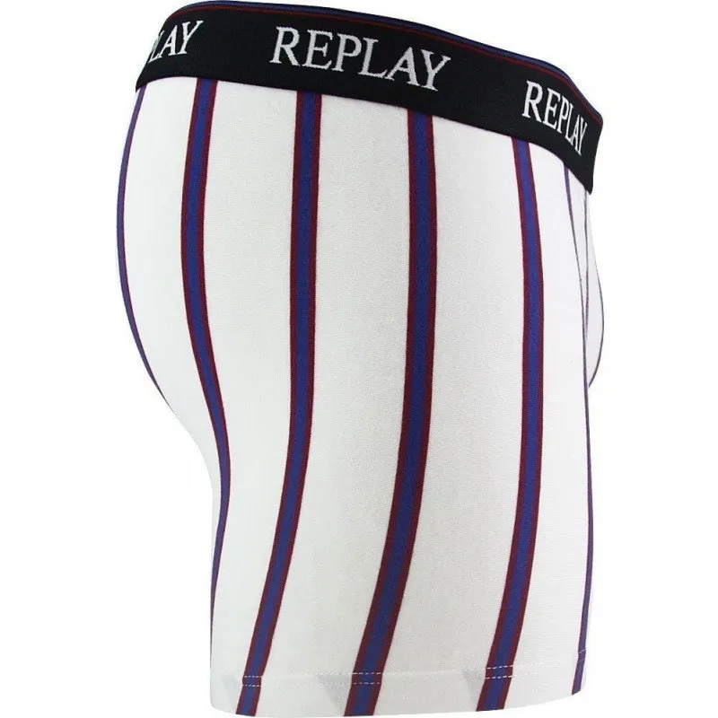 REPLAY Boxer Homme Coton RAY Blanc FC BARCELONE