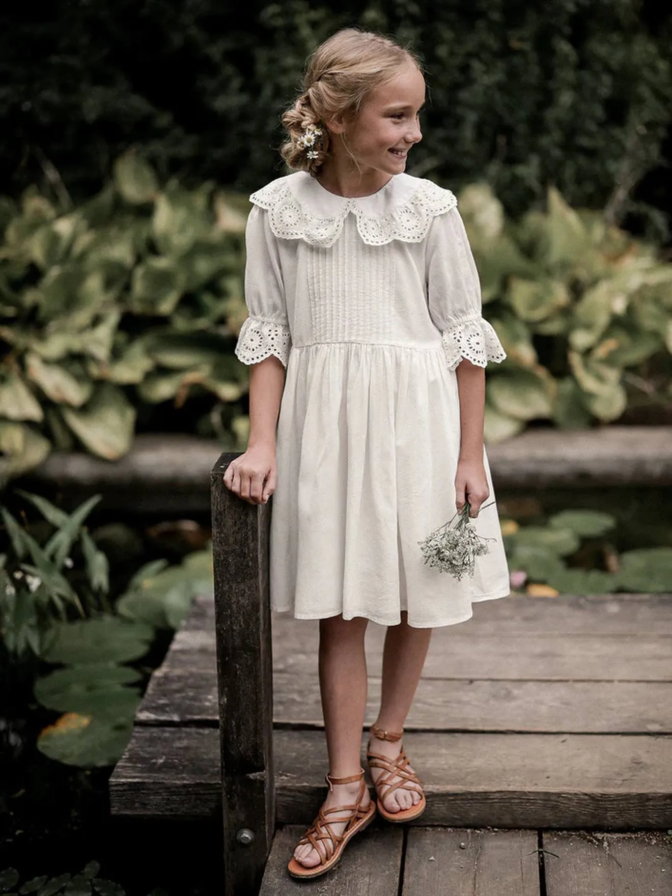 Robe de cérémonie Adeline fille CYRILLUS blanc - Cyrillus