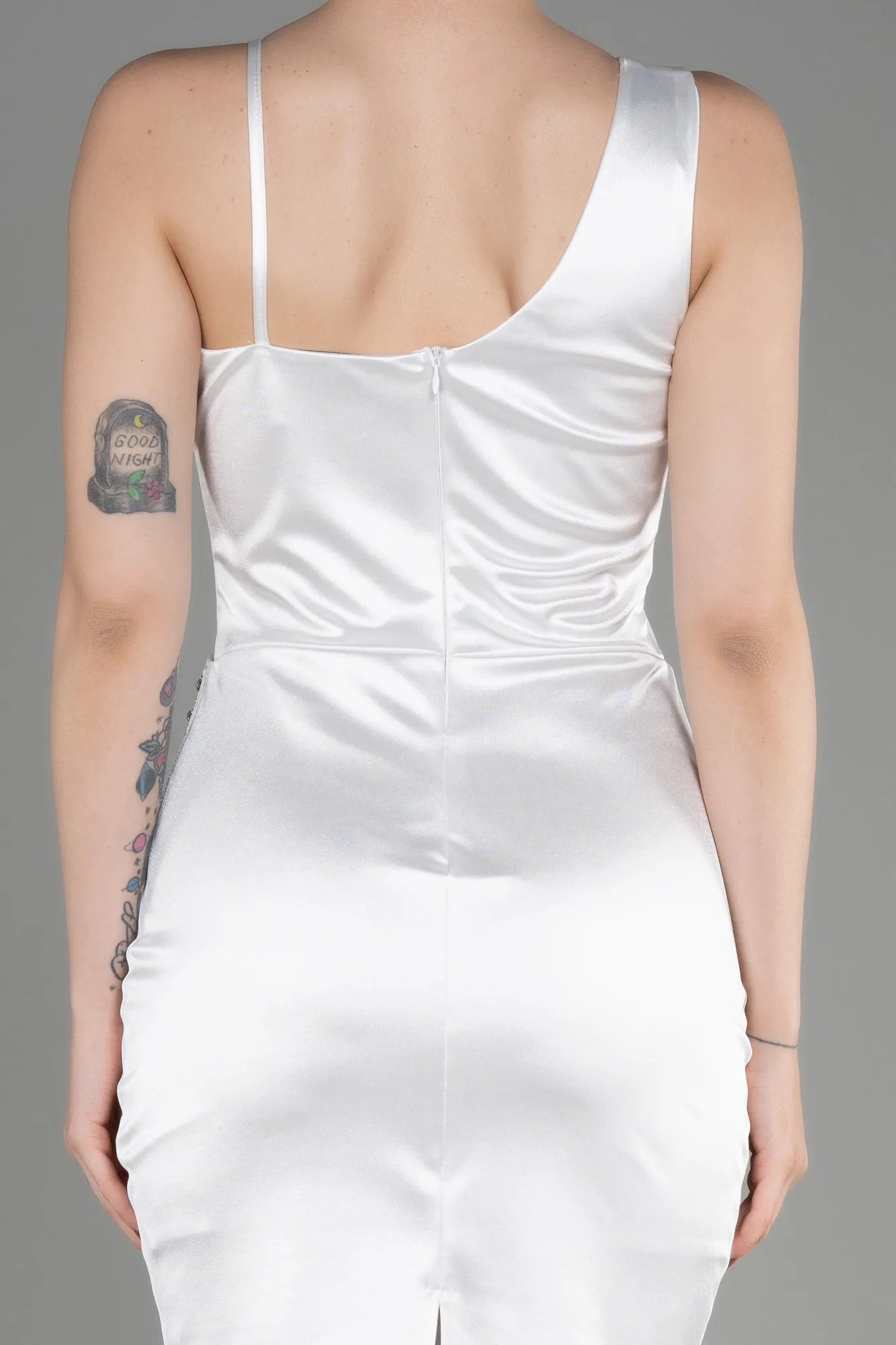 Robe de Cérémonie Courte Blanc ABK2024