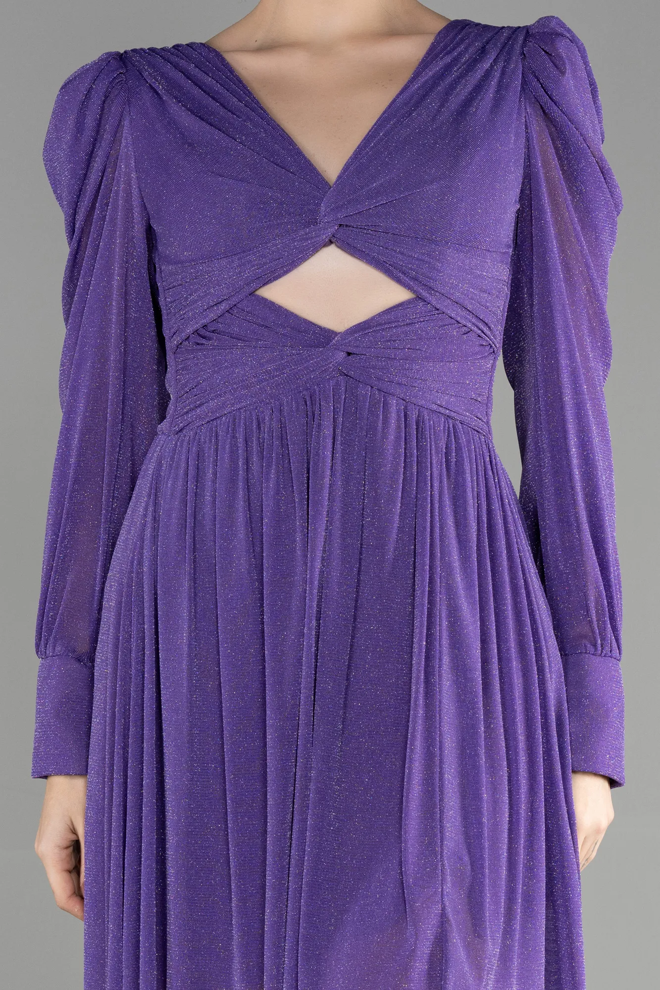 Robe de Cérémonie Courte Violet ABK1839