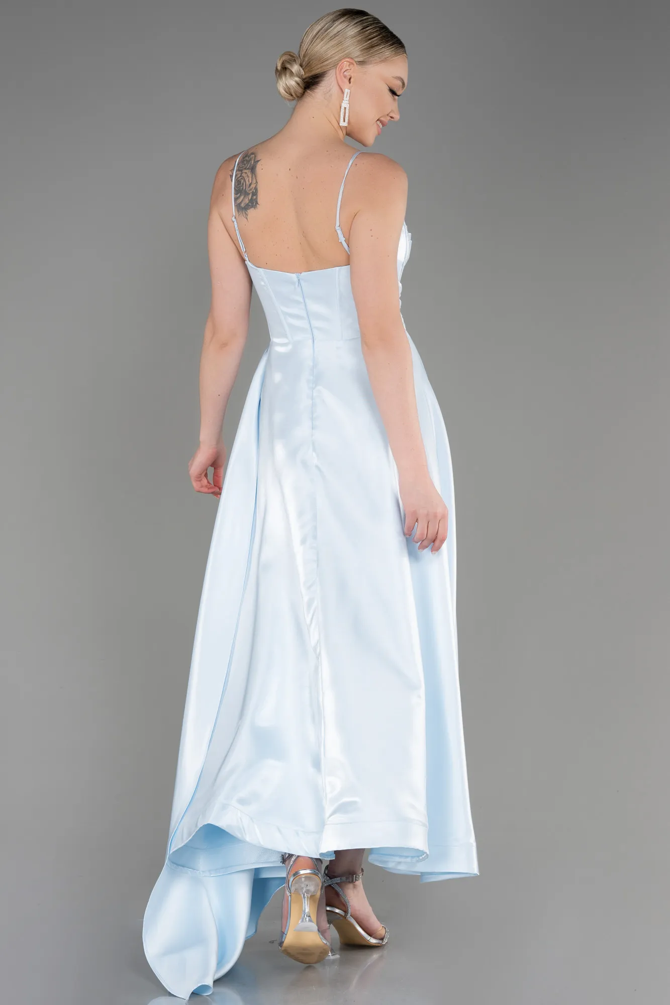 Robe de Cérémonie Midi Bleu clair ABK2063