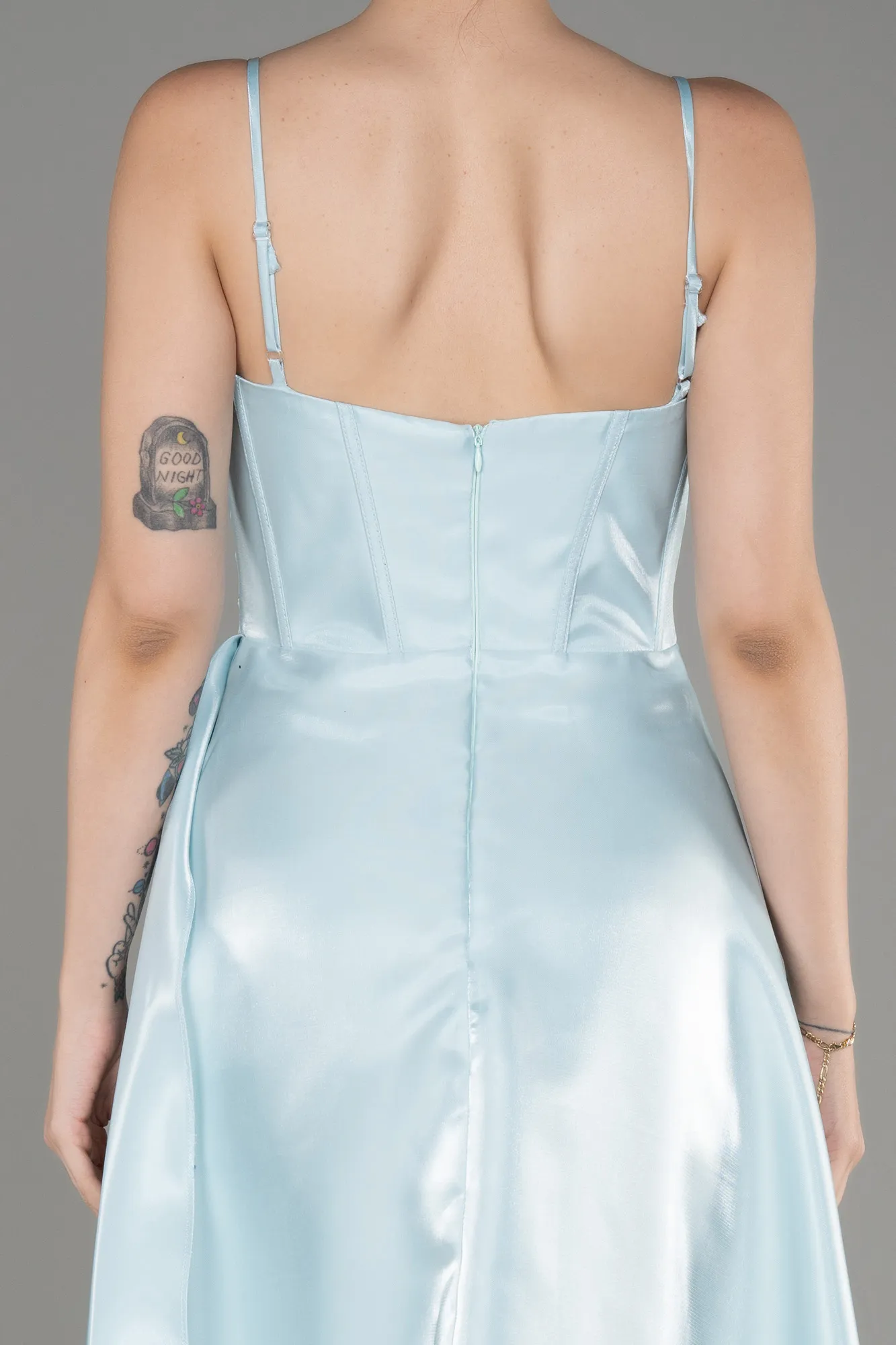 Robe de Cérémonie Midi Bleu clair ABK2063