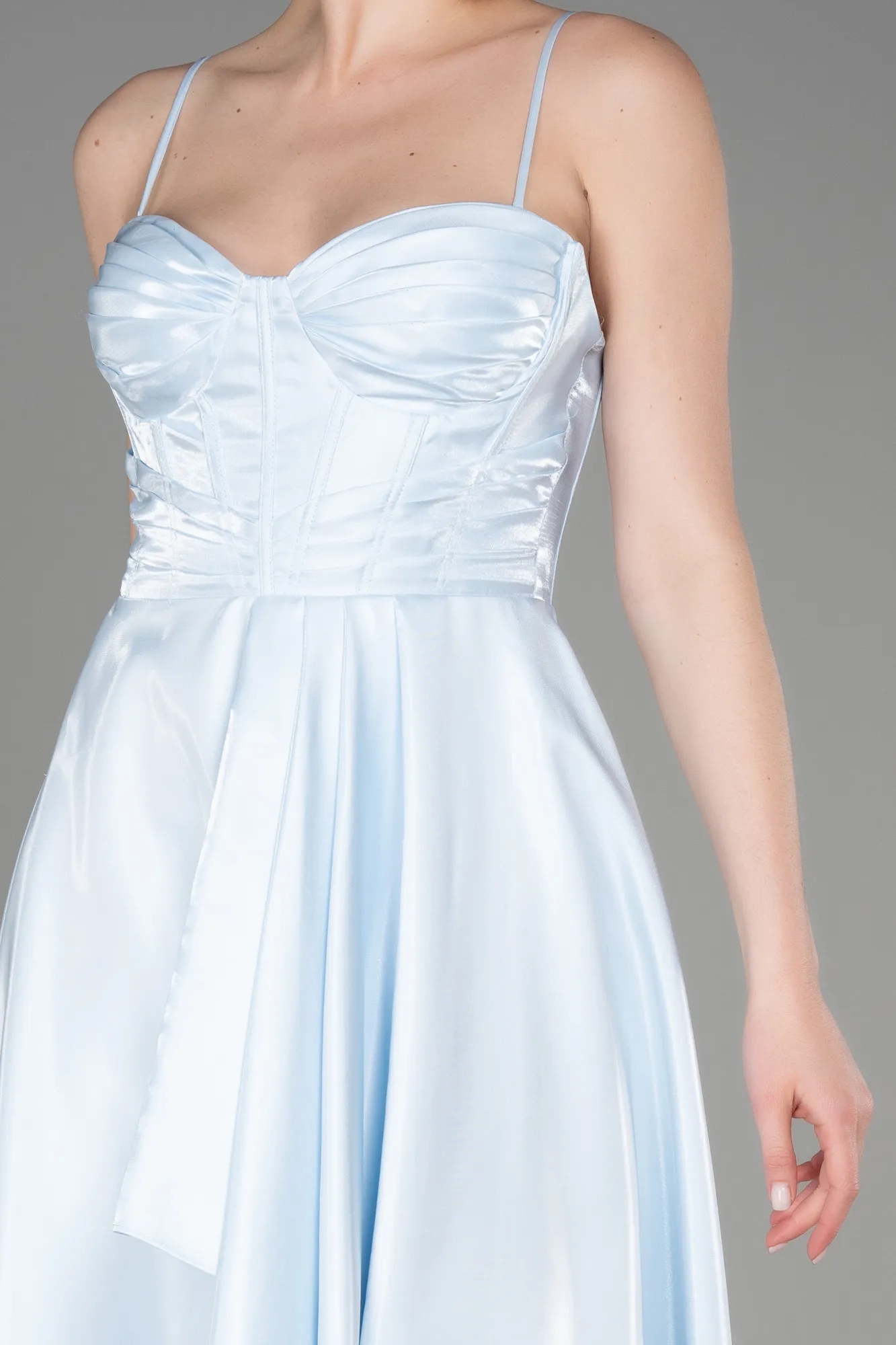 Robe de Cérémonie Midi Bleu clair ABK2063