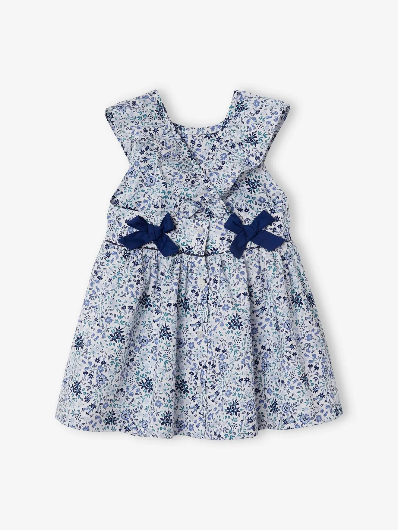 Robe fleurie bébé de cérémonie blanc imprimé - Vertbaudet