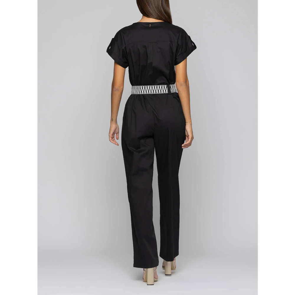 Robe Jumpsuit en Coton Noir