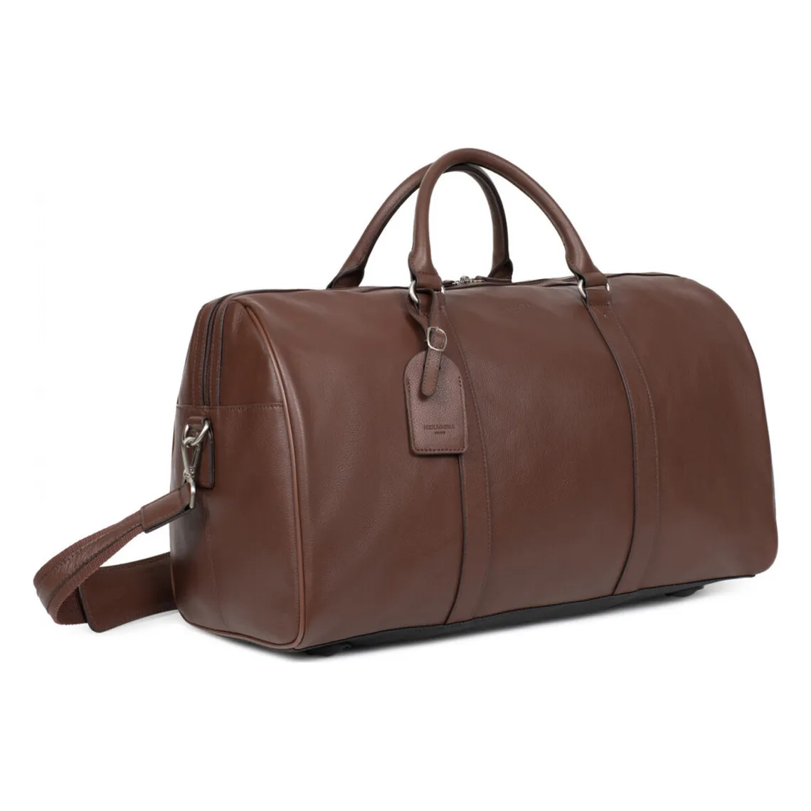 Sac de voyage Cuir CONFORT Chocolat Ira Hexagona - Sac de voyage Homme sur MenCorner