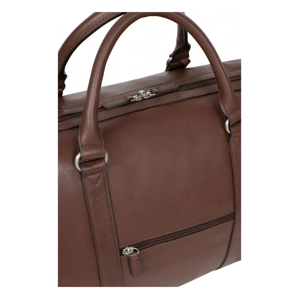 Sac de voyage Cuir CONFORT Chocolat Ira Hexagona - Sac de voyage Homme sur MenCorner