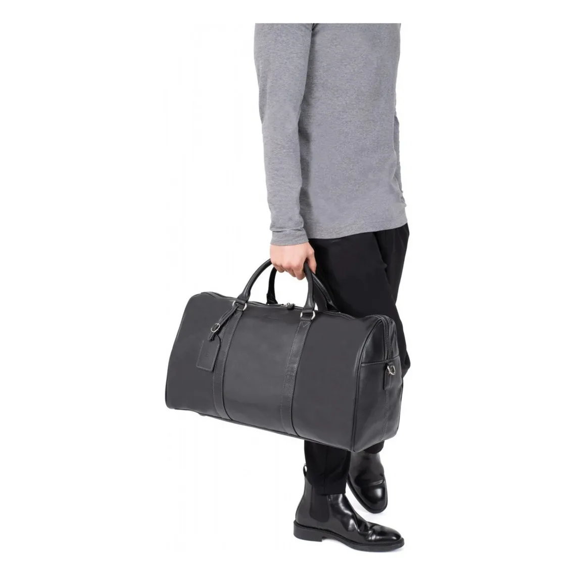 Sac de voyage Cuir CONFORT Chocolat Ira Hexagona - Sac de voyage Homme sur MenCorner