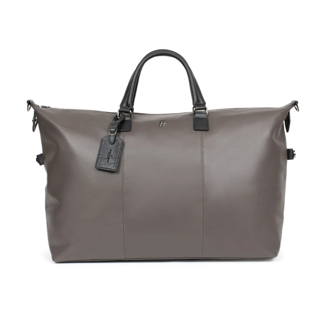 Sac de voyage Cuir TOGETHER Taupe/Noir Liam Daniel Hechter Maroquinerie - Sac de voyage Homme sur MenCorner