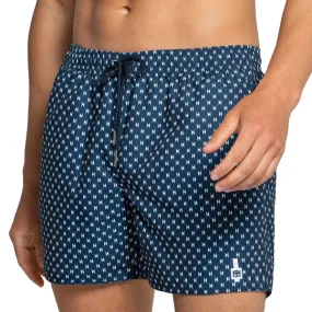 Short de bain homme Aruba bleu à motifs géométriques Impetus