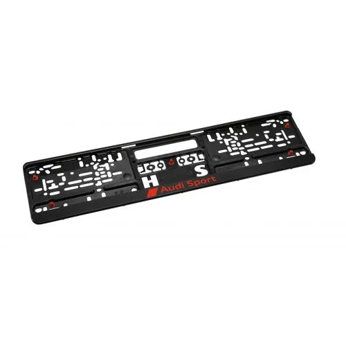 Support de plaque Noir Audi Sport