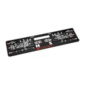 Support de plaque Noir Audi Sport