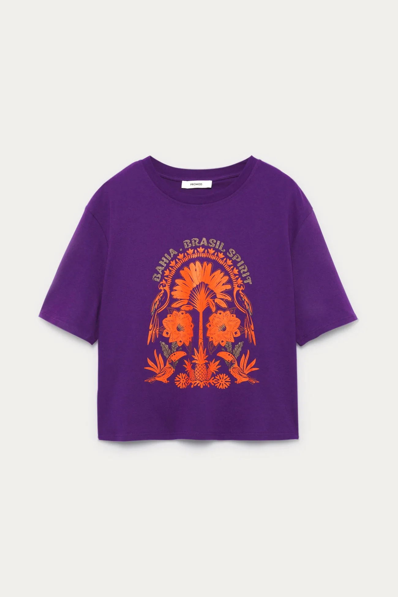 T-shirt à motifs Femme - Imprimé violet