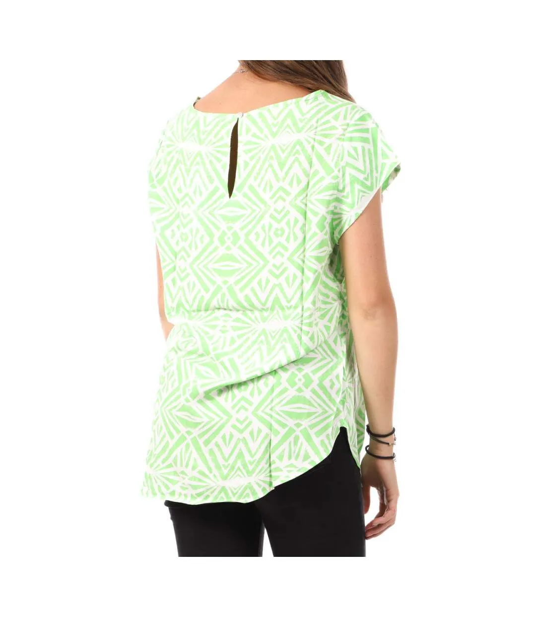 Top Vert à motifs Femme Only Nova