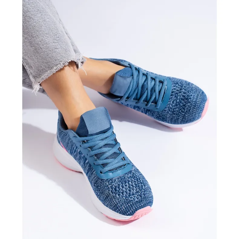 TRENDI Chaussures de sport textiles bleu