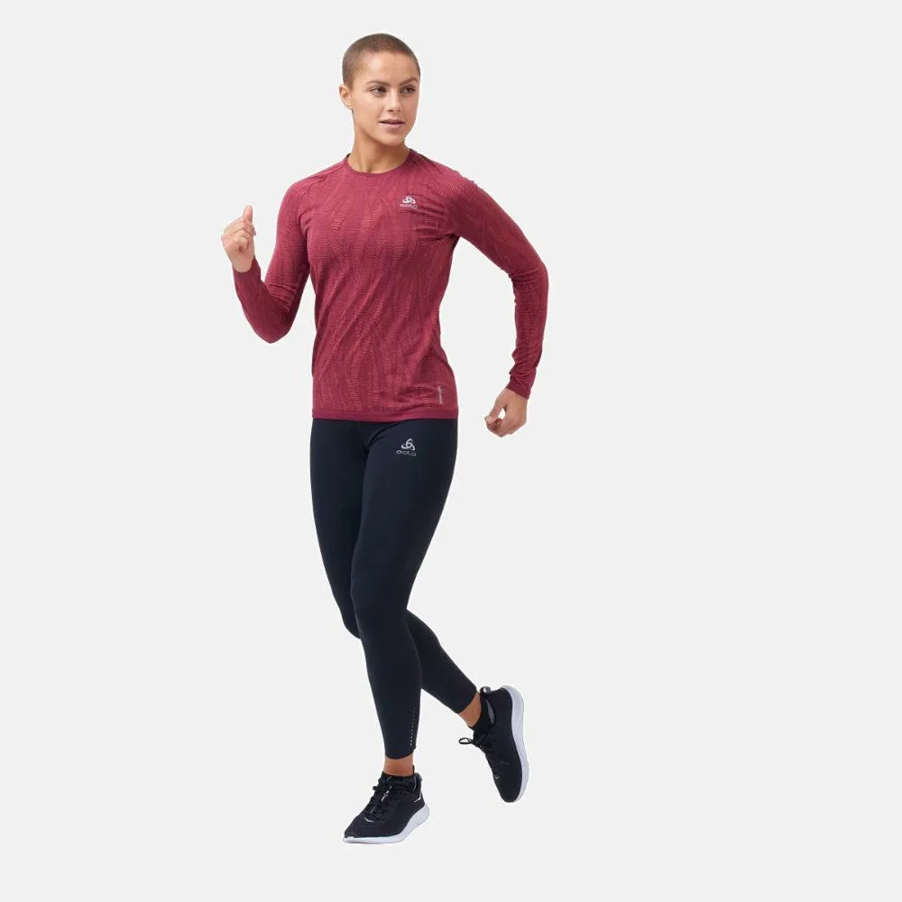 Vêtements de sport ODLO Femme | collant de running avec construction sans couture ODLO ZeroWeight Noir pour femme | 322961-15000